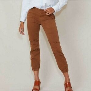 NWT. Nili Lotan Military Cropped Pants In MAPLE
